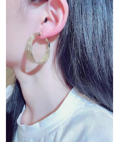 Hoop Earrings for Women, Vintage Multi Layers Alloy Large Circle Ear Drop Dangle Women Hook Earrings Fashion Vintage Circular...