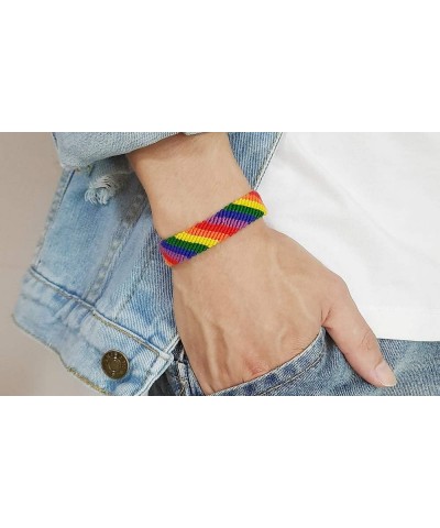 Various Style Gay & Lesbian LGBT Pride Braided Macrame Bracelet Bulk Rainbow Pride Parade Accessory Wristband Handmade Pride ...