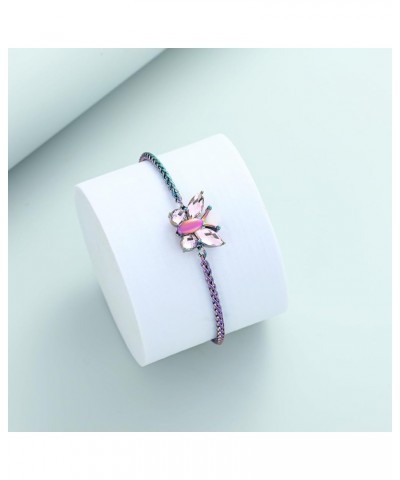 Cremation Jewelry Butterfly Urn Bracelet for Human Ashes for Women Adjustable Memorial Keepsake Link Bracelet Pink $8.97 Others