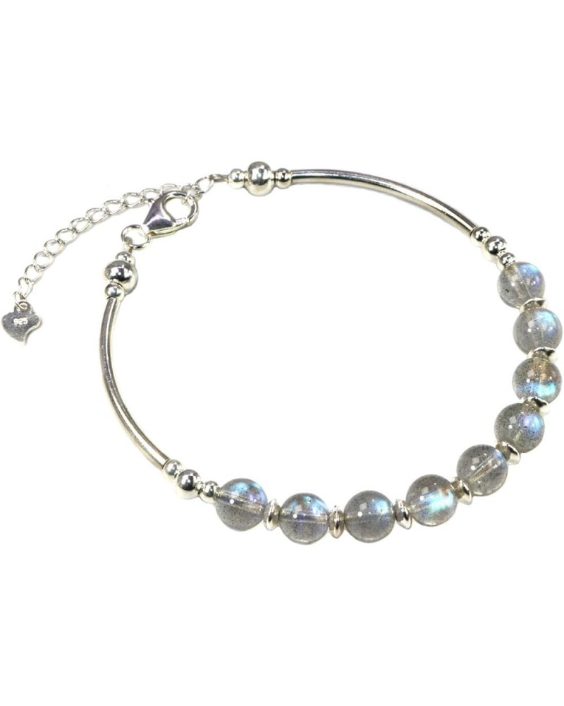 Manual Original Labradorite Moonstone Crystal Bracelet Gray Moonstone $16.75 Bracelets