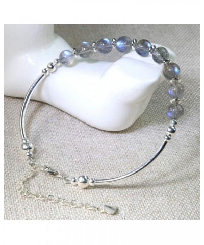 Manual Original Labradorite Moonstone Crystal Bracelet Gray Moonstone $16.75 Bracelets