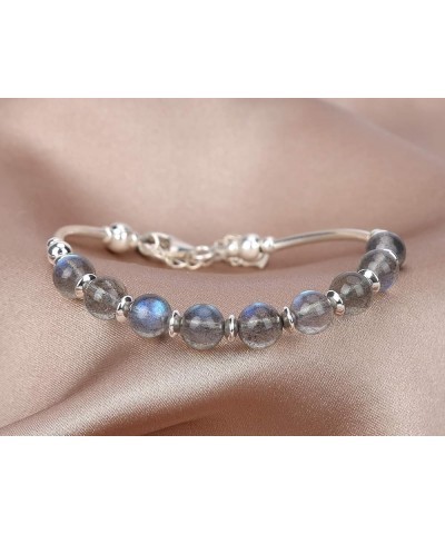 Manual Original Labradorite Moonstone Crystal Bracelet Gray Moonstone $16.75 Bracelets