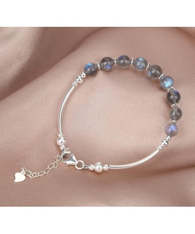 Manual Original Labradorite Moonstone Crystal Bracelet Gray Moonstone $16.75 Bracelets