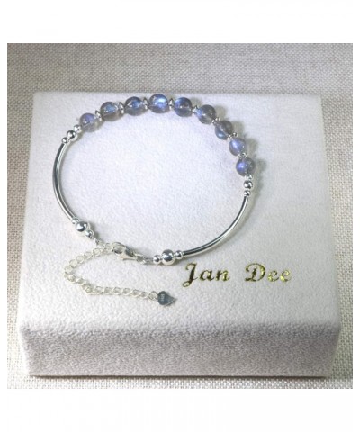 Manual Original Labradorite Moonstone Crystal Bracelet Gray Moonstone $16.75 Bracelets