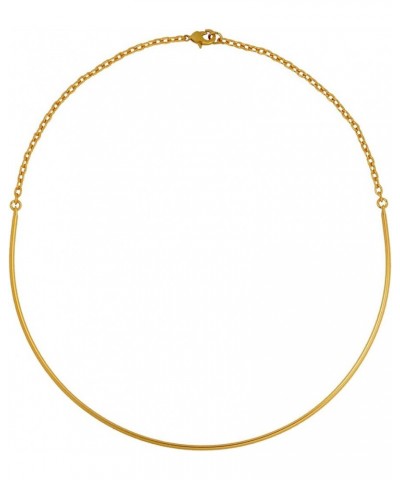 24k Gold Plated Omega Chains Necklaces Semi-Omega 17" 2 mm $10.08 Necklaces