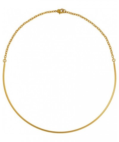 24k Gold Plated Omega Chains Necklaces Semi-Omega 17" 2 mm $10.08 Necklaces