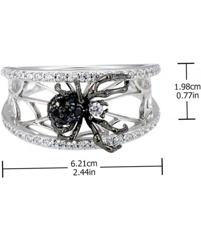 2pcs Motorcycle Rings Knuckle Ring Animal Ring Stackable Rings Ring Circlet Rings Crystal Ring Gothic 6.21*1.98cm White $9.60...