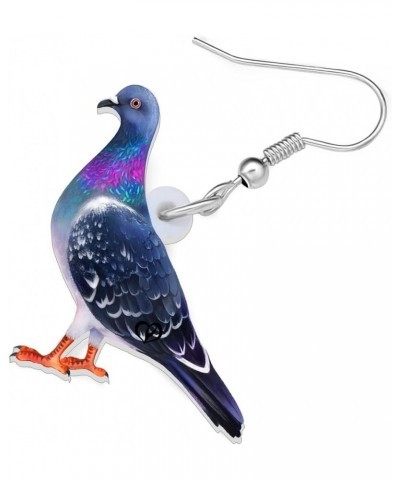 Acrylic Green Pigeon Dove Bird Earrings Bird Dangle Drop Jewelry For Women Girls Charm Gifts Pigeon B $7.27 Earrings