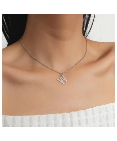 Silver Layered Initial Necklaces for Women Teen Girl Gifts Trendy Stuff Silver Gold Paperclip Link Chain Necklace Coin Letter...