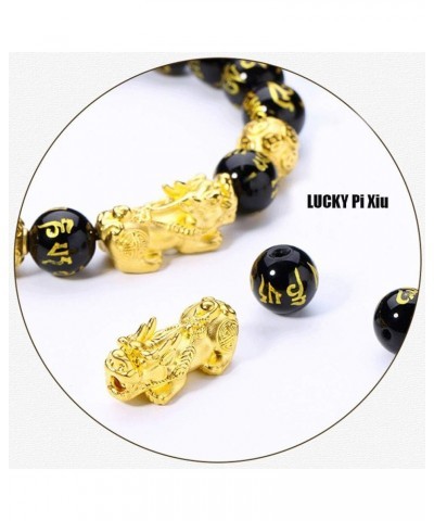 3Pcs Feng Shui Black Obsidian Bracelets Set - Good Luck Amulet Dragon Lucky Charm Bracelets Pi Xiu Pi Yao Attract Lucky Wealt...