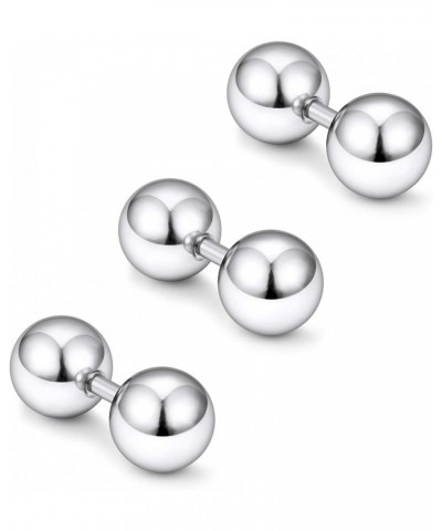 16G Big Piercing Balls PA Rings Piercing Jewelry Hypoallergenic Surgical Steel Tragus Helix Cartilage Earrings Externally Thr...