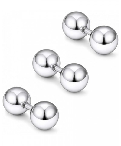 16G Big Piercing Balls PA Rings Piercing Jewelry Hypoallergenic Surgical Steel Tragus Helix Cartilage Earrings Externally Thr...