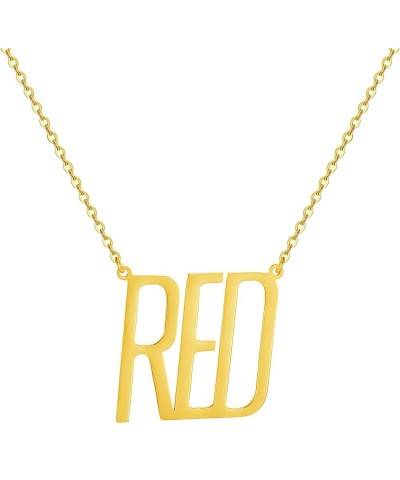 Album Song Title Necklace for Women, TS Inspired Necklace for Music Lover, Singer Fans Gifts Necklace Gold RED $8.24 Necklaces