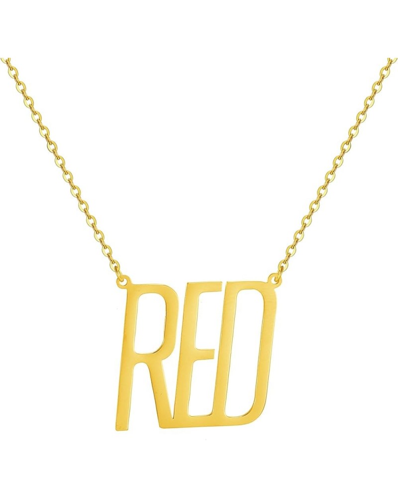 Album Song Title Necklace for Women, TS Inspired Necklace for Music Lover, Singer Fans Gifts Necklace Gold RED $8.24 Necklaces