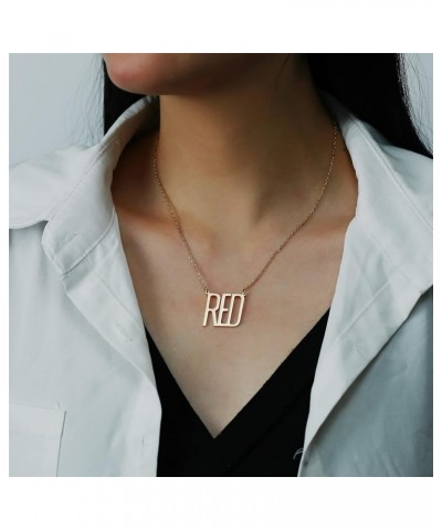 Album Song Title Necklace for Women, TS Inspired Necklace for Music Lover, Singer Fans Gifts Necklace Gold RED $8.24 Necklaces