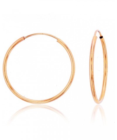 Solid 14K Yellow or White or Rose Gold 1mm Tube Cartilage Endless Flex Hoop Earrings | Huggies Hoops for Women Teens & Girls ...