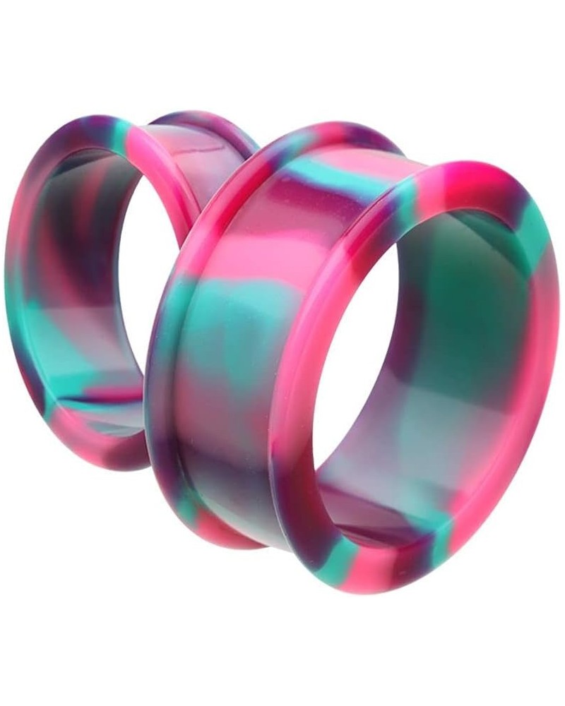 Cosmic Supersize Flexible Silicone Double Flared Ear Gauge Tunnel Plug Earrings 1-3/8" (35mm) $11.96 Body Jewelry