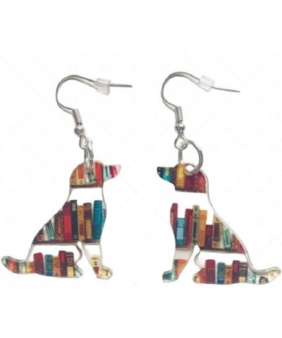 Book Themed Dog Earrings Dog Shaped Book Earrings Dog Book Earrings Jewelry Dog and Book Lover Gifts $7.01 Earrings