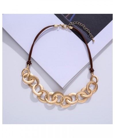 Trendy Black Leather Chokers Necklaces Chain Necklace for Women Jewelry GTLN124017 $10.59 Necklaces