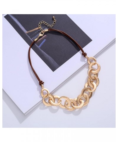 Trendy Black Leather Chokers Necklaces Chain Necklace for Women Jewelry GTLN124017 $10.59 Necklaces