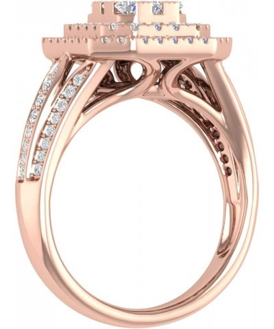 1 Carat Cushion Cut Diamond Engagement Ring in 10K Solid Gold - IGI Certified Rose Gold $212.35 Rings