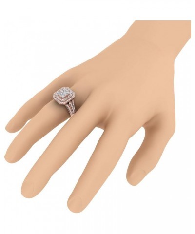 1 Carat Cushion Cut Diamond Engagement Ring in 10K Solid Gold - IGI Certified Rose Gold $212.35 Rings