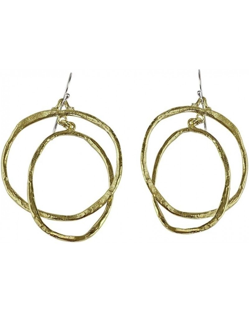 Come Together Brass & Sterling Silver Dangle Earrings $33.06 Earrings