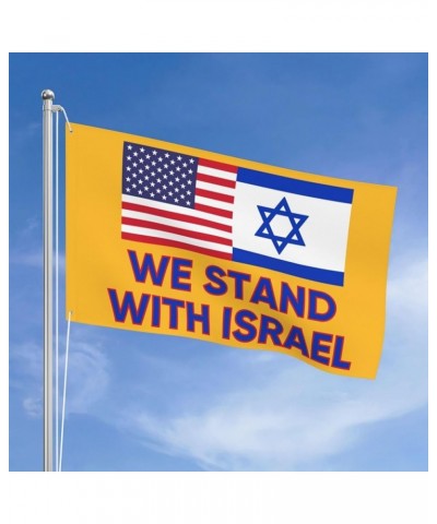 I Stand with Israel Small Israeli Flag American Flag with Pole Black American Flag Flag Girl Costume Women Israeli Garden Fla...