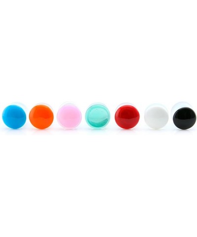 Red Color Front Single Flare Glass Plugs/Gauges (1 pair - 2 Pieces) Choose Your Size 1/2" (12mm) $13.68 Body Jewelry