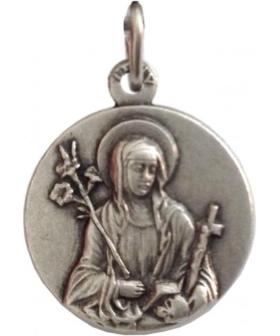 Saint Catherine from Siena Silver Medal - The Patron Saints Medals $7.94 Pendants