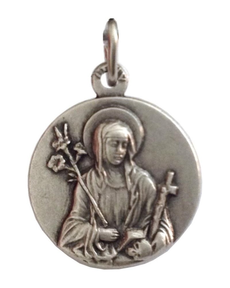 Saint Catherine from Siena Silver Medal - The Patron Saints Medals $7.94 Pendants