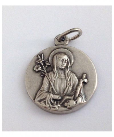 Saint Catherine from Siena Silver Medal - The Patron Saints Medals $7.94 Pendants