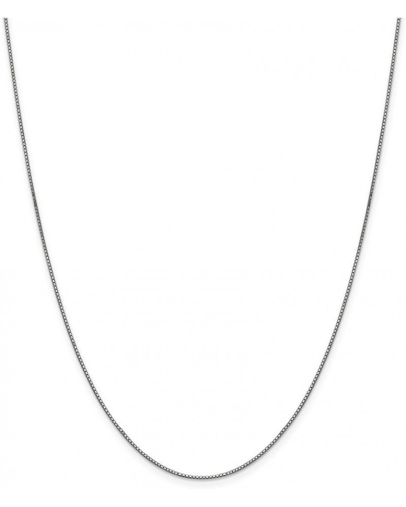 Solid 14k White Gold .90mm Box Chain Necklace - with Secure Lobster Lock Clasp 20.0 Inches $166.41 Necklaces