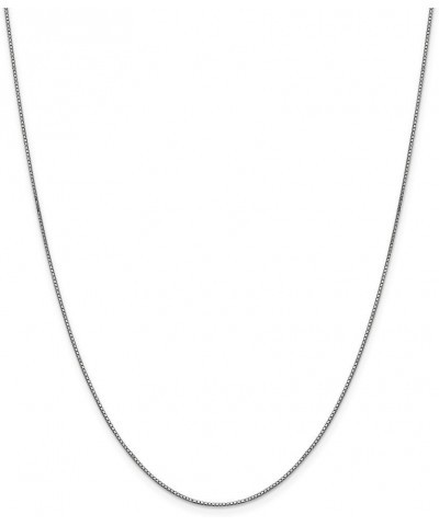 Solid 14k White Gold .90mm Box Chain Necklace - with Secure Lobster Lock Clasp 20.0 Inches $166.41 Necklaces