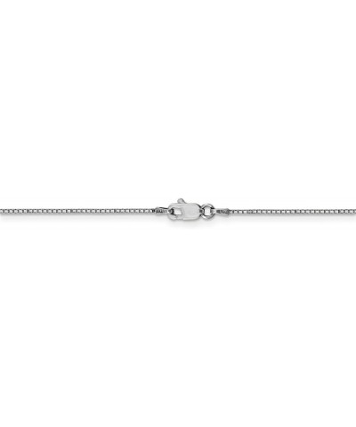 Solid 14k White Gold .90mm Box Chain Necklace - with Secure Lobster Lock Clasp 20.0 Inches $166.41 Necklaces