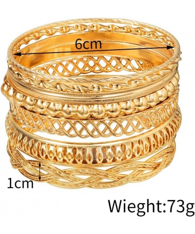 9 PCS Gold Bangle Bracelets Set Stackable Bracelet for Women Indian Bangles Bracelet Fashion Chunky Bangle Bracelets Boho Ban...