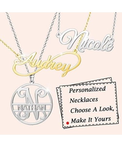 Name Necklace Personalized Gifts Customized Name Necklace Vivian Silver $15.65 Necklaces