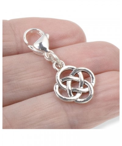 Silver Celtic Knot Clip-On Charm, Timeless Elegance Design + Lobster Clasp, Versatile Accessory for Bracelets and Bags $10.02...