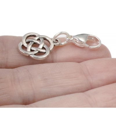 Silver Celtic Knot Clip-On Charm, Timeless Elegance Design + Lobster Clasp, Versatile Accessory for Bracelets and Bags $10.02...