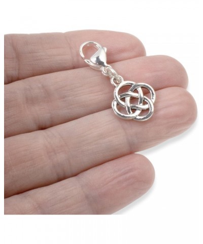 Silver Celtic Knot Clip-On Charm, Timeless Elegance Design + Lobster Clasp, Versatile Accessory for Bracelets and Bags $10.02...