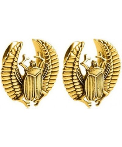 Winged Scarab Beetle Saddle Spreader Ear Plug Ear Gauge 22mm- 7/8 inch Gold $7.64 Body Jewelry