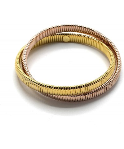 Marshal Metal Fashion Bracelet Omega Chain Polished Stretch Double Cobra Bracelet Gold / Rose Gold $20.64 Bracelets