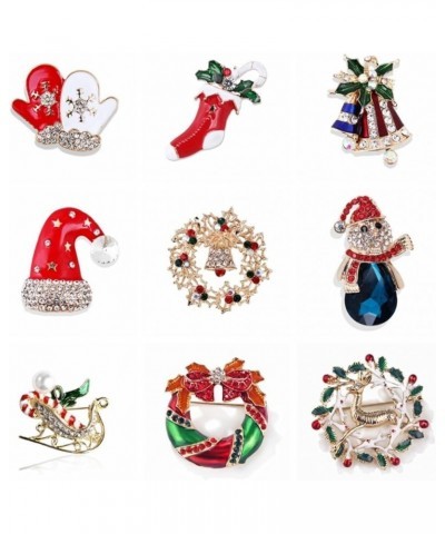 Jewelry Brooch for Women and Men Fashion Vintage Christmas Theme Pin Pendant Holiday Celebration Accessories 10 $8.54 Brooche...