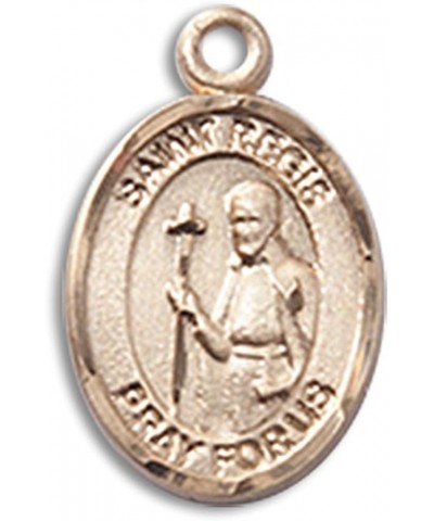 14 Karat Gold Catholic Patron Saint Medal Petite Charm Pendant, 1/2 Inch Saint Regis $100.58 Pendants