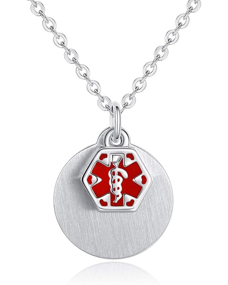 Lovely Medical Alert Charm Necklace for Women with Free Engraving Free Chain 21 type 2 diabetes $10.40 Necklaces