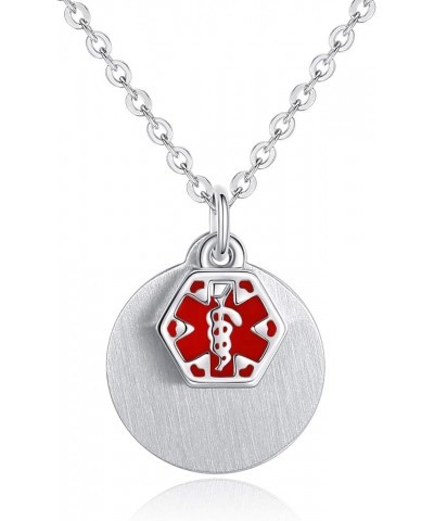 Lovely Medical Alert Charm Necklace for Women with Free Engraving Free Chain 21 type 2 diabetes $10.40 Necklaces