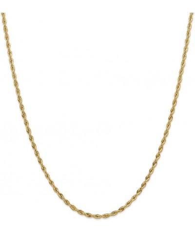 10k Yellow Gold 3mm Rope Chain Necklace - with Secure Lobster Lock Clasp 26.0 Inches $102.30 Necklaces