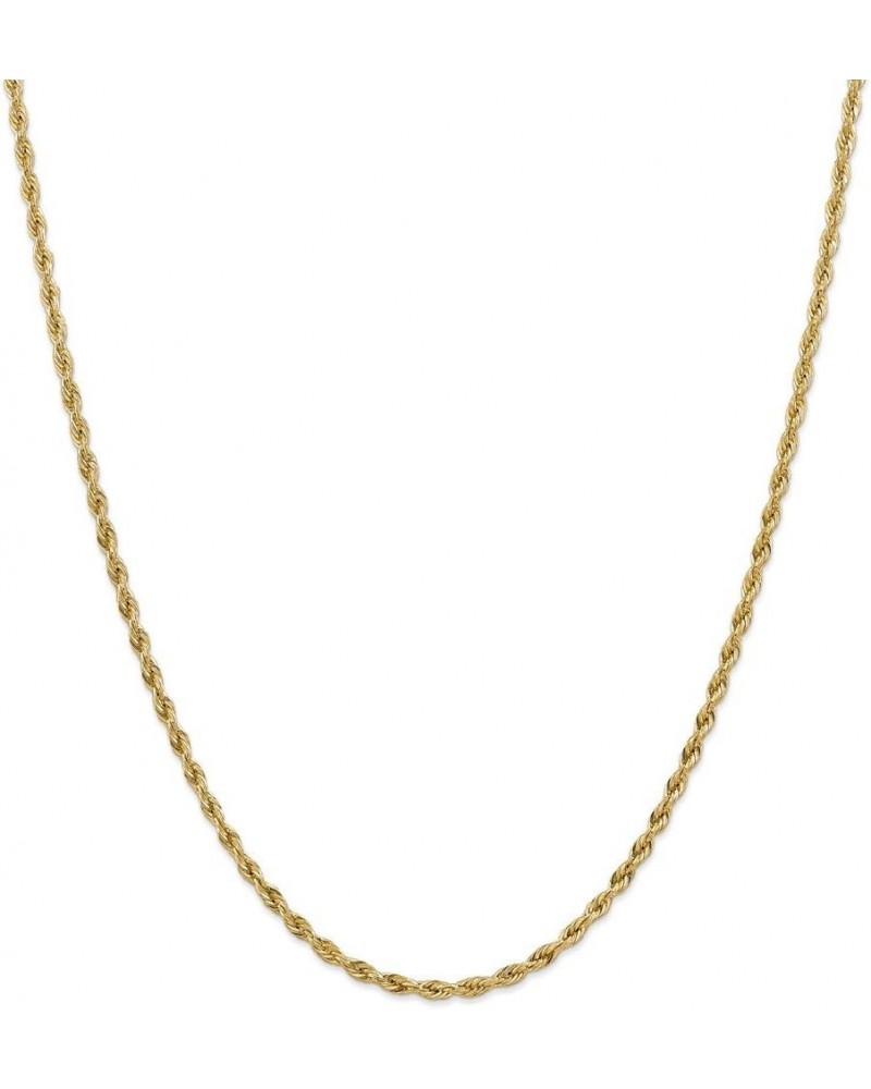 10k Yellow Gold 3mm Rope Chain Necklace - with Secure Lobster Lock Clasp 26.0 Inches $102.30 Necklaces