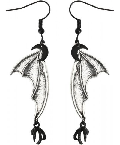 Halloween Bat Earrings for Women Men Gothic Punk Bat Dangle Earrings Halloween Themed Gifts for Boys Girls Halloween Costume ...