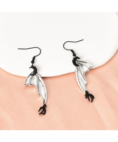 Halloween Bat Earrings for Women Men Gothic Punk Bat Dangle Earrings Halloween Themed Gifts for Boys Girls Halloween Costume ...